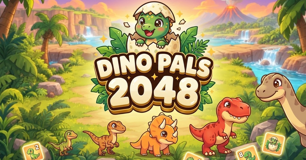 Dino Pals 2048
